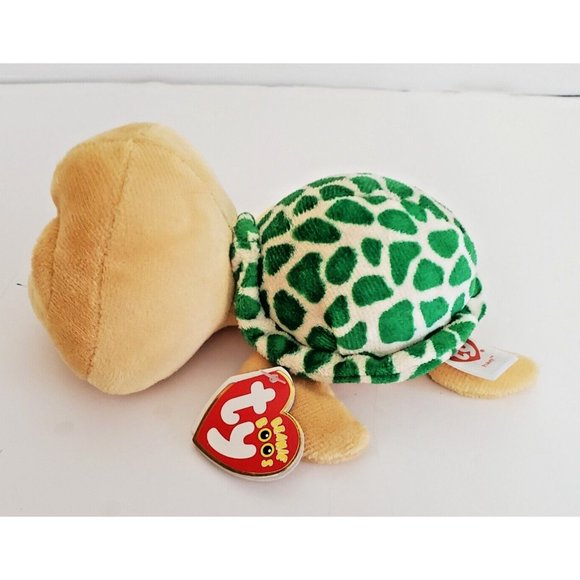 TY Beanie Boos 6" Pokey Sea Turtle Glitter Eyes Green Plush Stuffed Animal - Picture 3 of 12